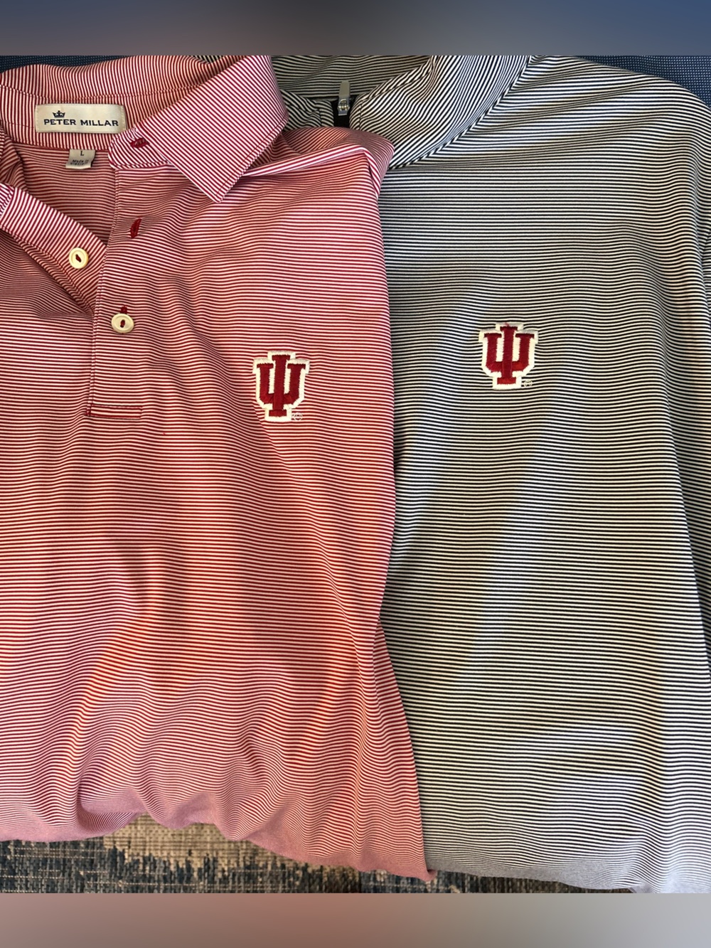 Peter Millar Indiana University polo 1/4 zip pullover size large